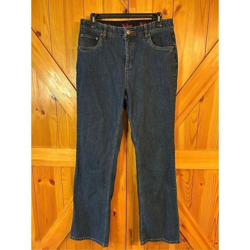 WOOLRICH Denim Bootcut Denim Jeans, Women 12 Blue Stretch Waist (8311)